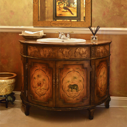 Asian Style Bathroom Furniture and Decor