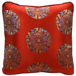 Asian Style Decorative Silk Pillows