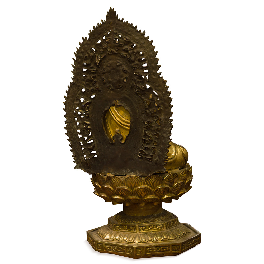 Bronze Buddha Asian Statue in Dhyana Mudra