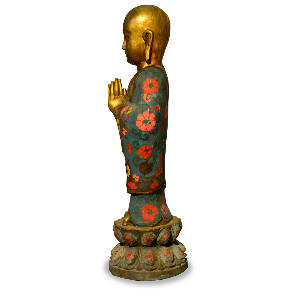 Tibetan Bronze Monk Statue