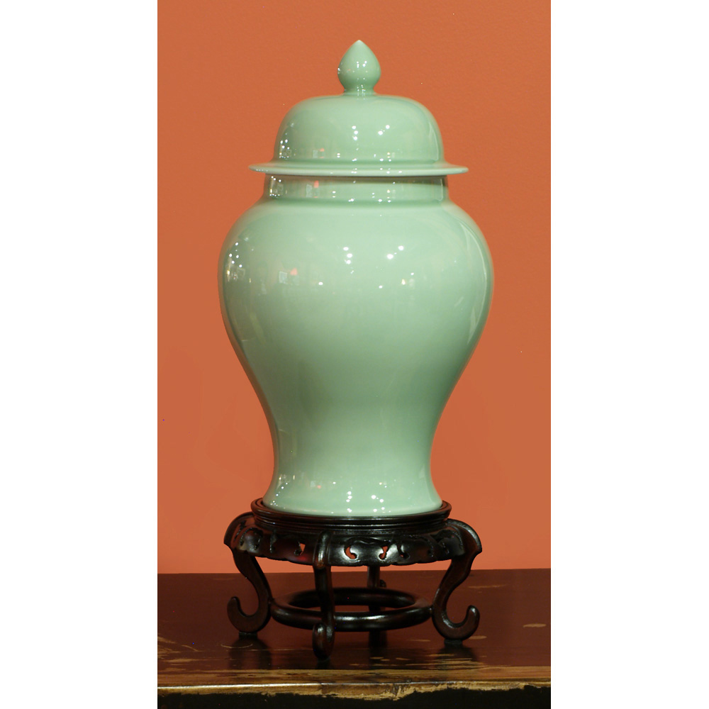 Celadon Porcelain Ginger Jar