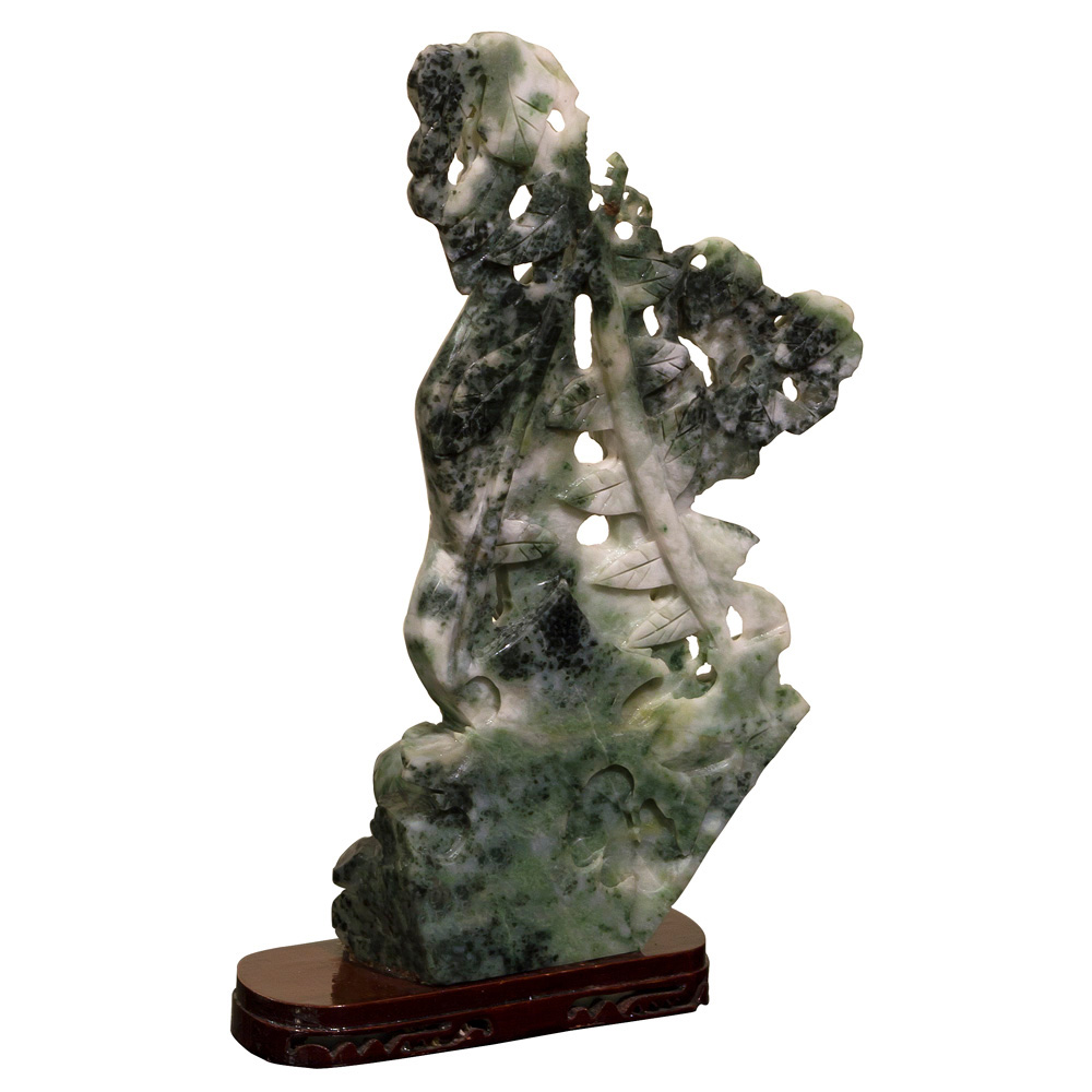 Oriental Jade Fruit Sculpture