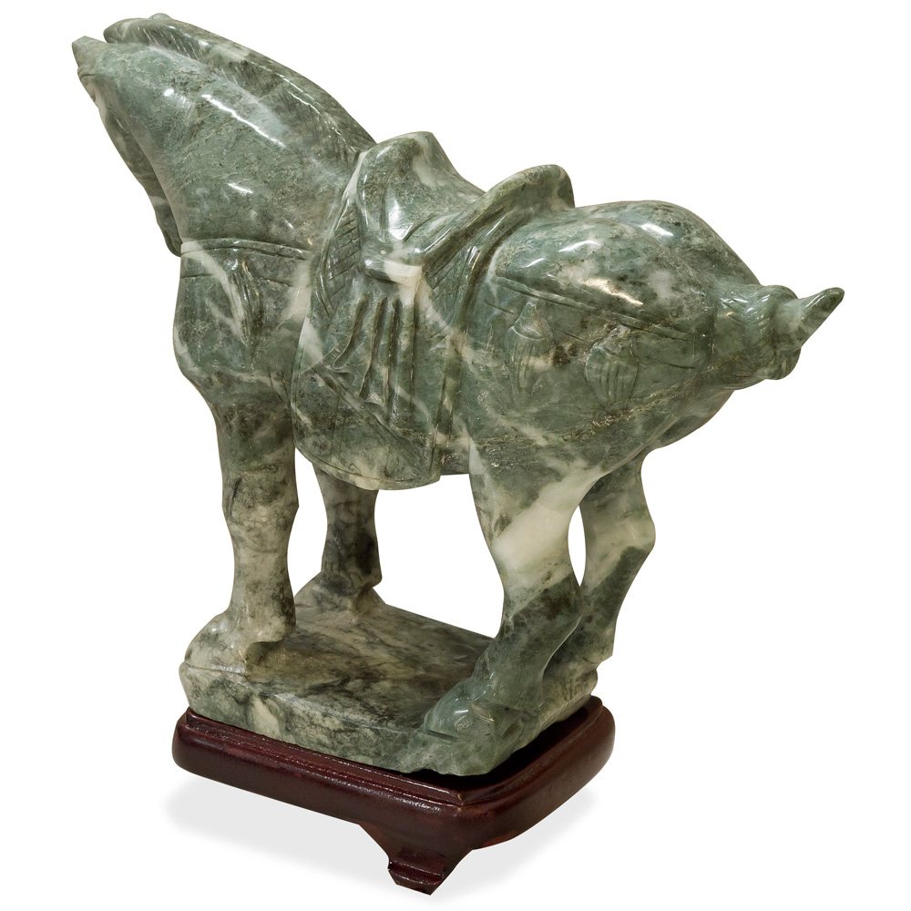 Tang Dynasty Chinese Jade Horse Sculpture