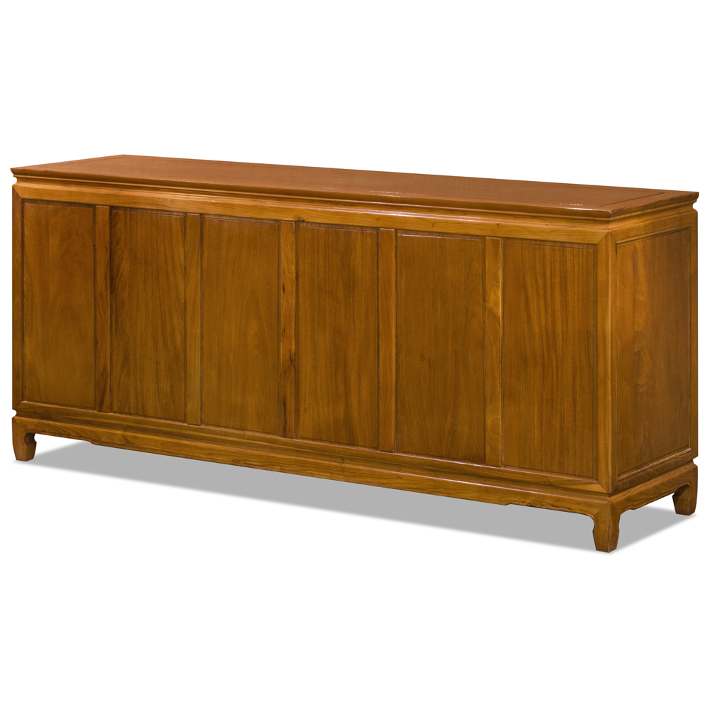 Natural Finish Rosewood Chinese Longevity Chest of 9 Drawers