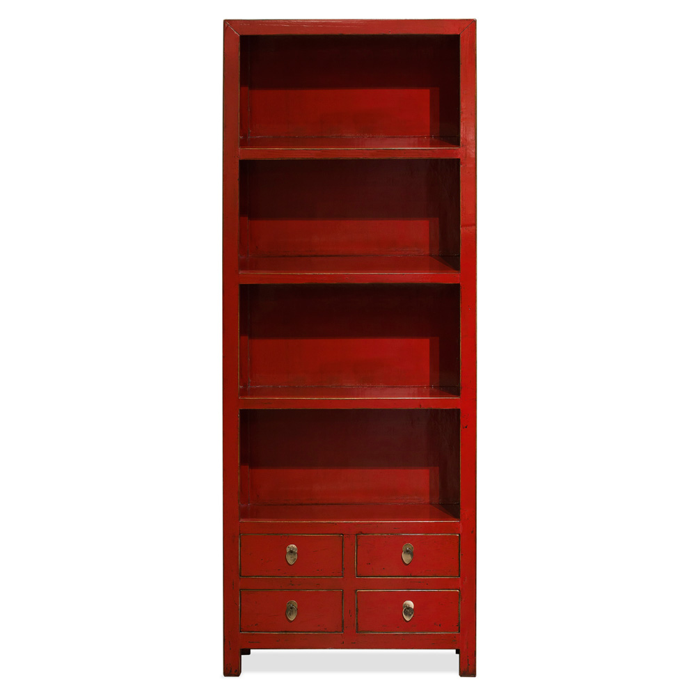 Elmwood Zen Style Asian Bookcase