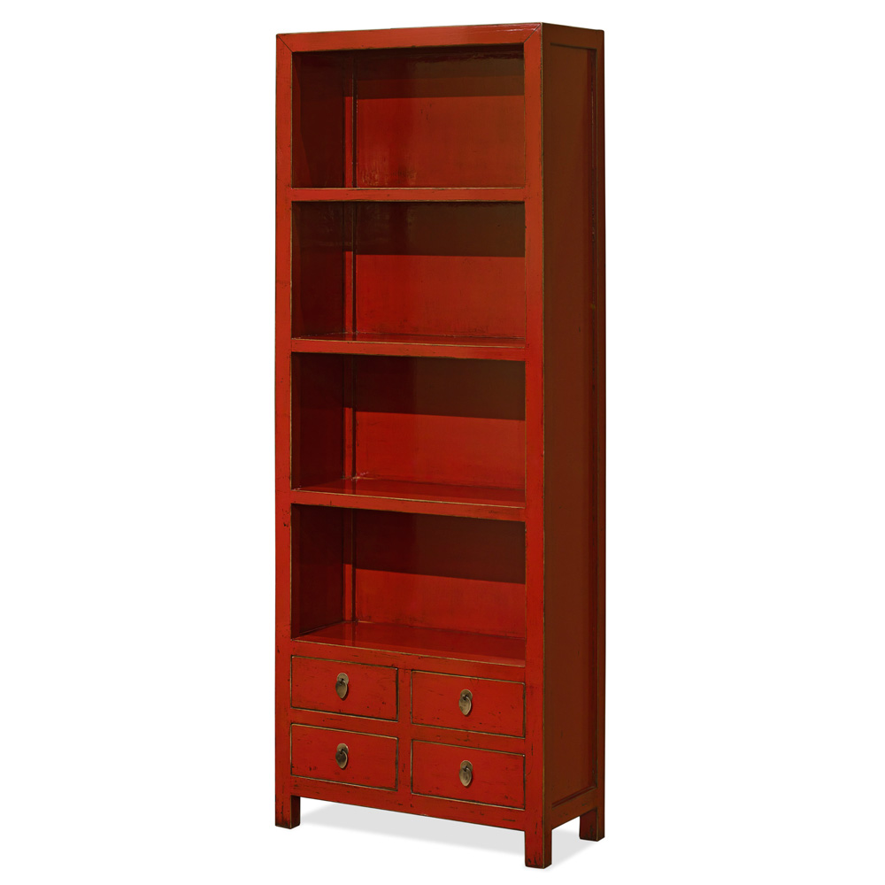 Elmwood Zen Style Asian Bookcase