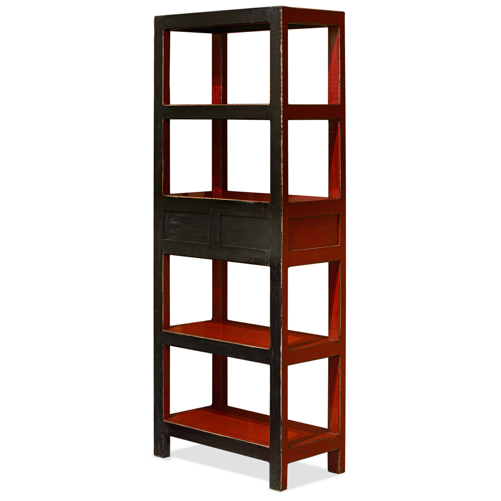 Elmwood Zen Style Asian Bookcase