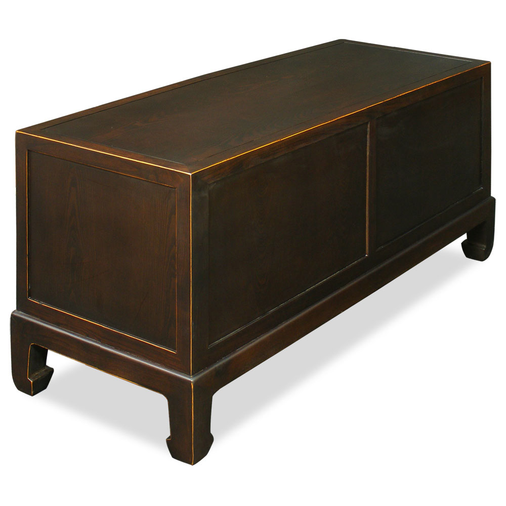 Espresso Elmwood Chinese Kang Media Cabinet