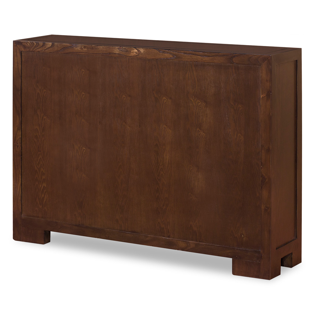 Elmwood Espresso Finish Chinese Ming Cabinet