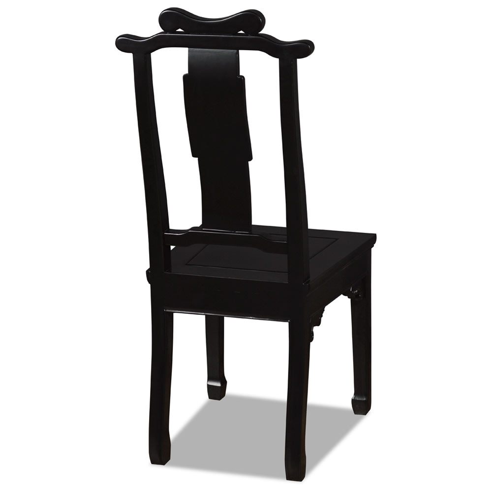 Black Elmwood Chinese Ming Longevity Chair