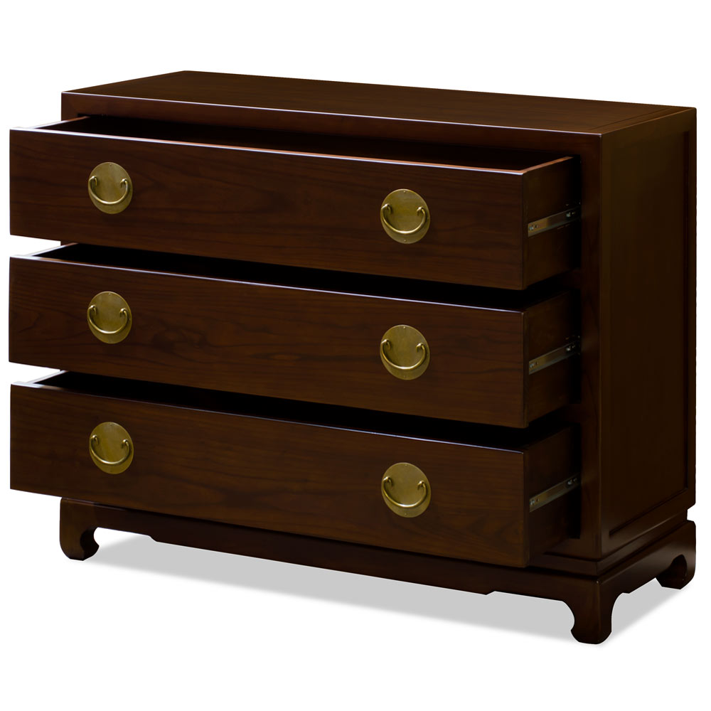 Mahogany Elmwood Chinese Ming Chest of Drawers