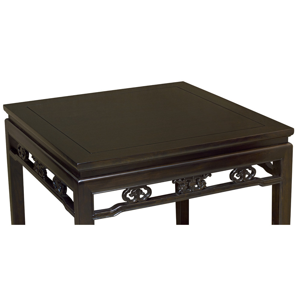 Dark Espresso Elmwood Ba Xian Oriental Dining Set