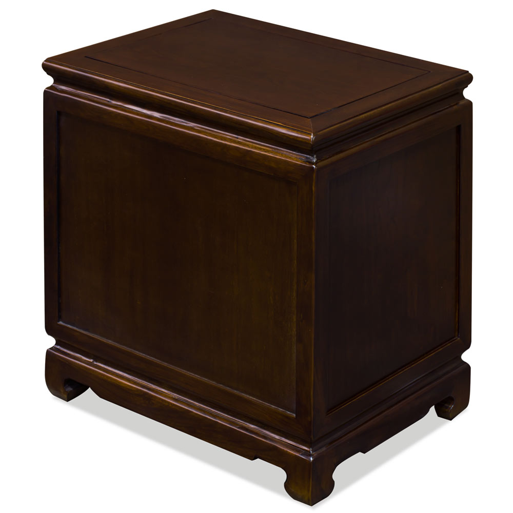 Mahogany Petite Elmwood Chinese Ming Cabinet