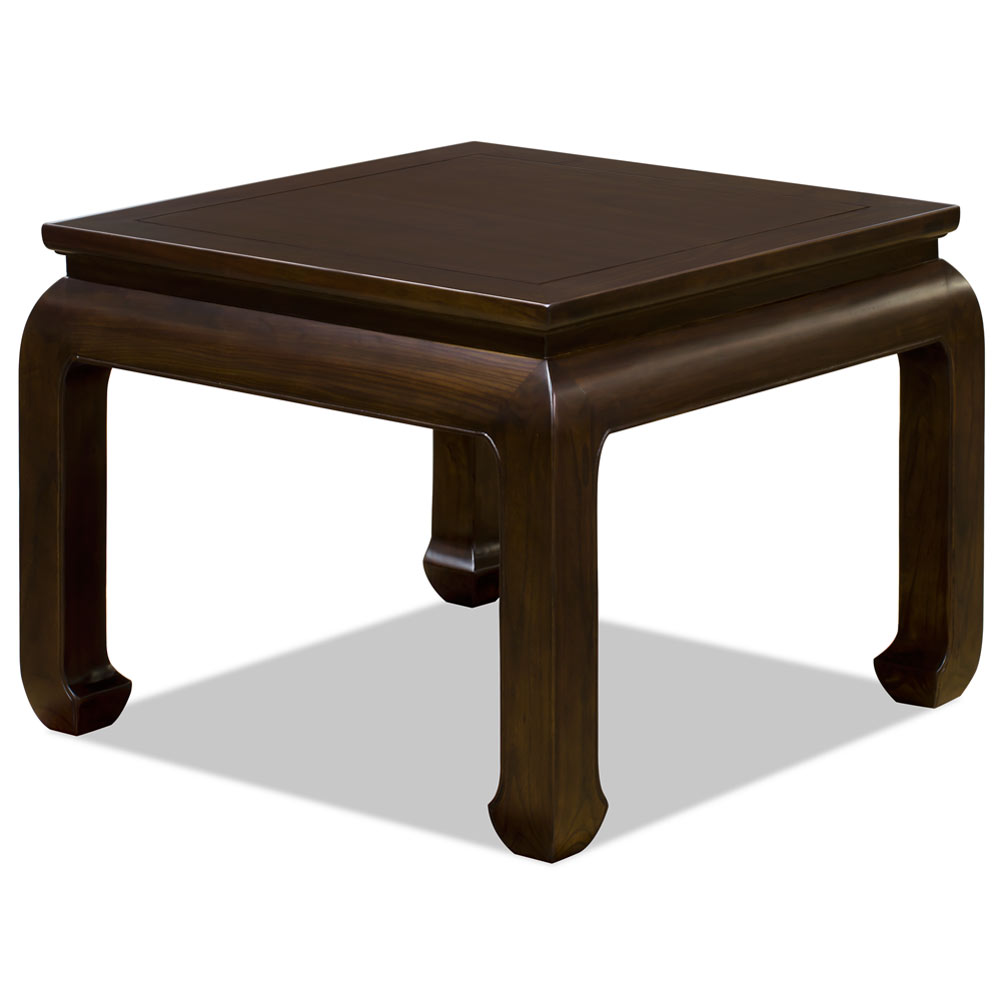 Dark Espresso Elmwood Chinese Ming Style Lamp Table