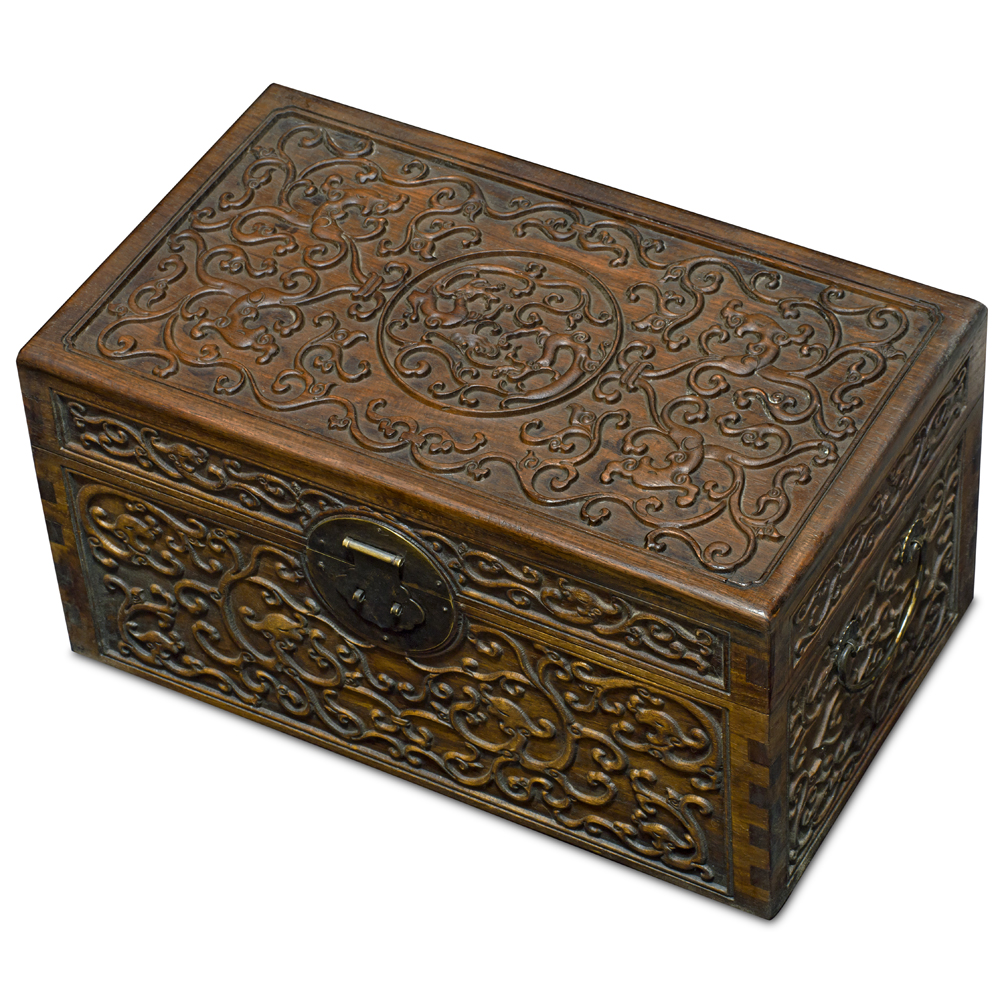 Elmwood Cloud Motif Oriental Dowry Chest