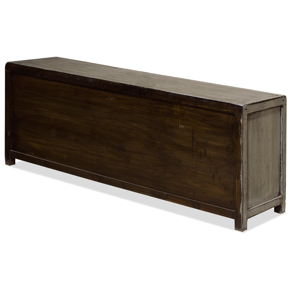 Elmwood Distressed Gray Kang Oriental Sideboard