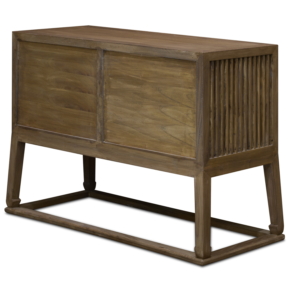 Light Walnut Elmwood Mandarin Peking Oriental Sideboard