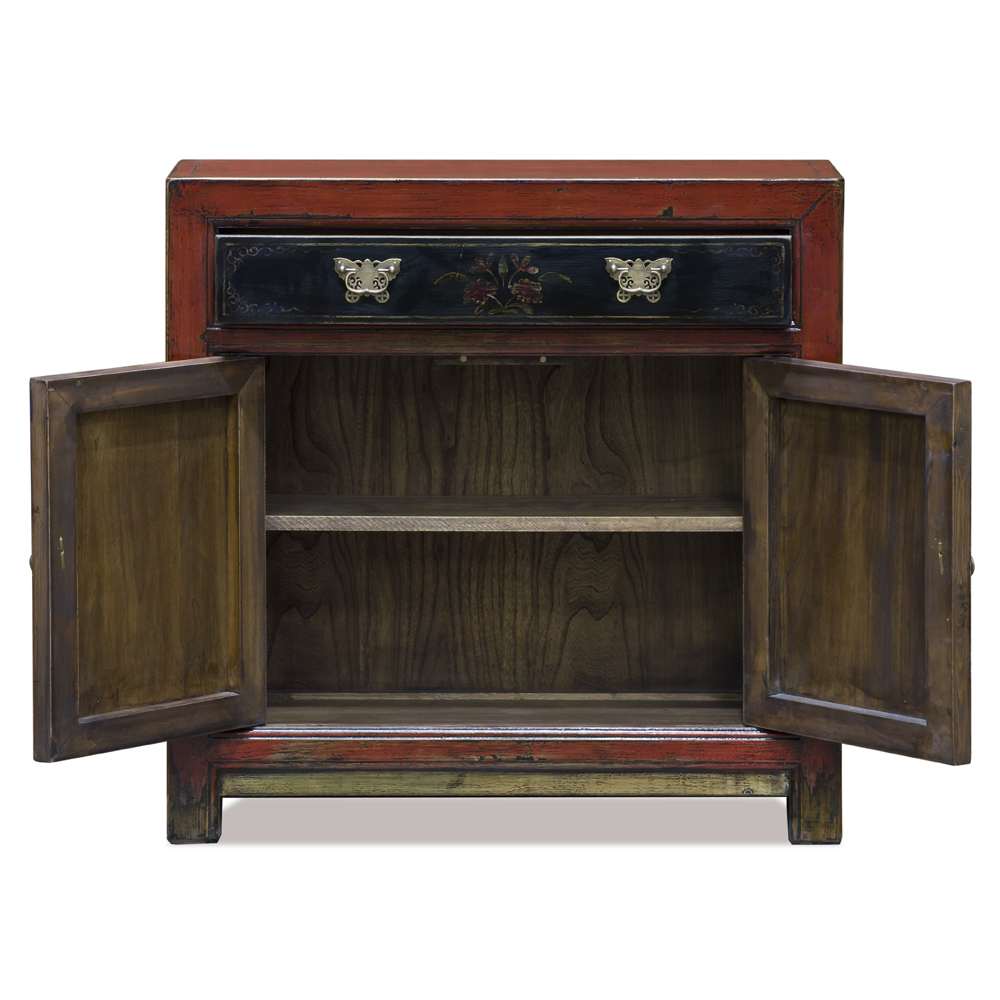 Elmwood Red Mandarin Oriental Cabinet