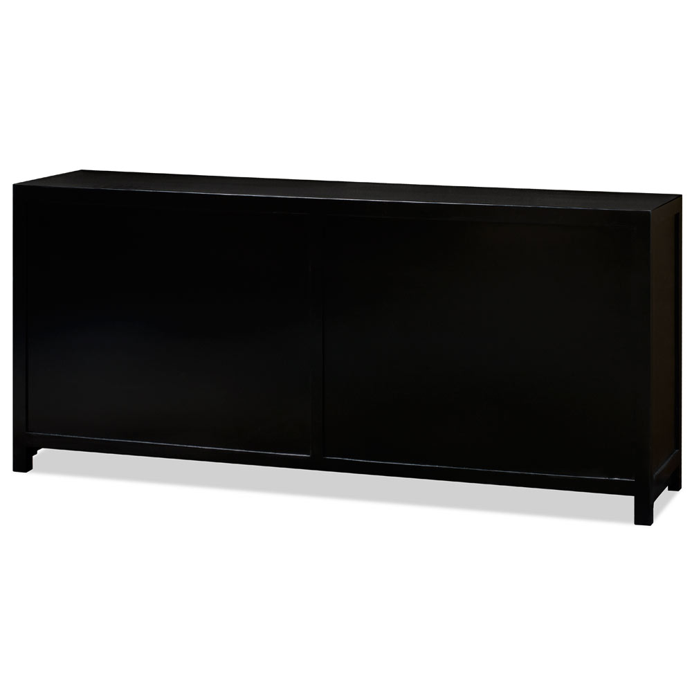 Black Elmwood Asian Zen Sideboard