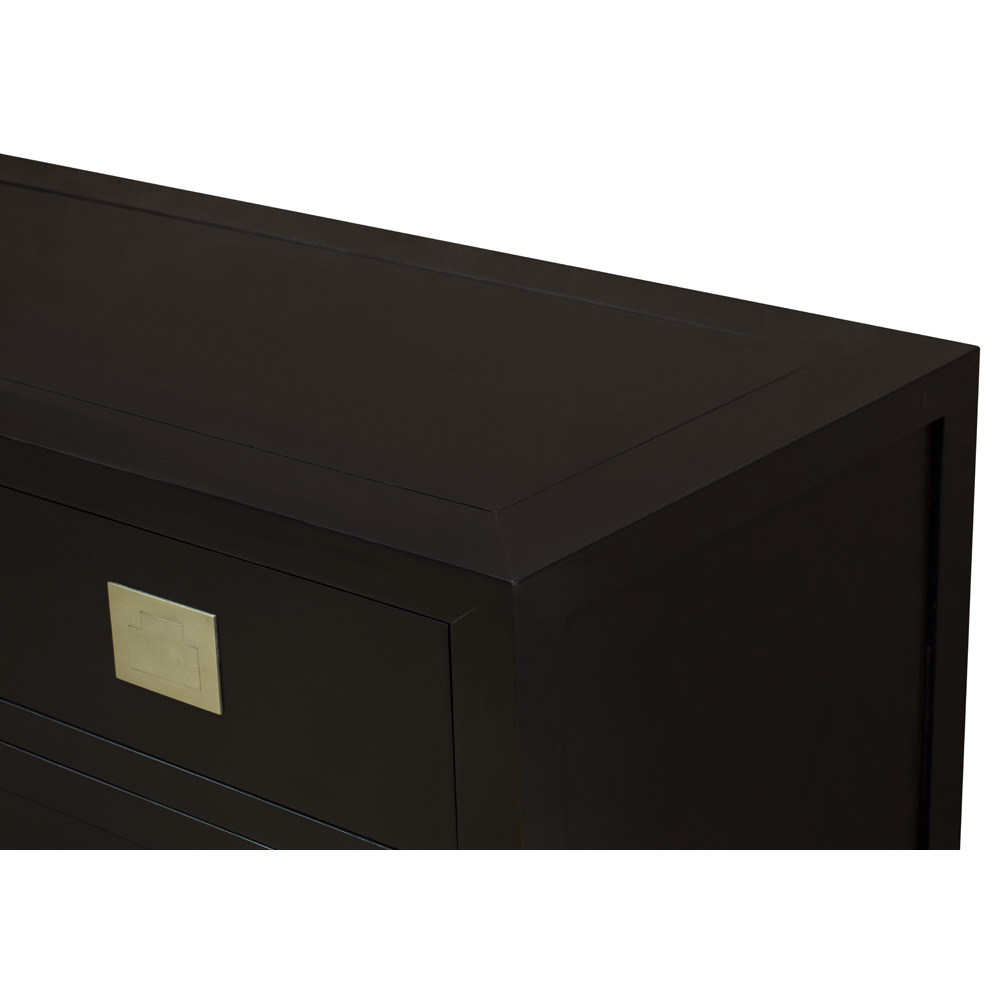 Black Elmwood Asian Zen Sideboard