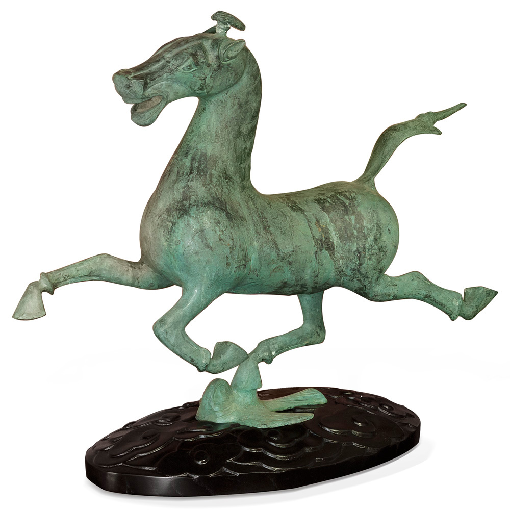 Bronze Flying Horse of Gansu Oriental Statue