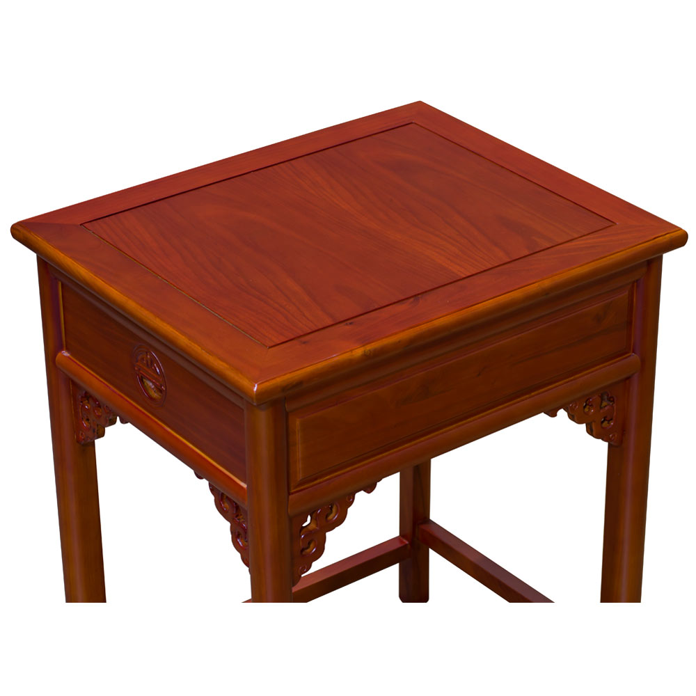 Honey Finish Longevity Elmwood Chinese Ming End Table