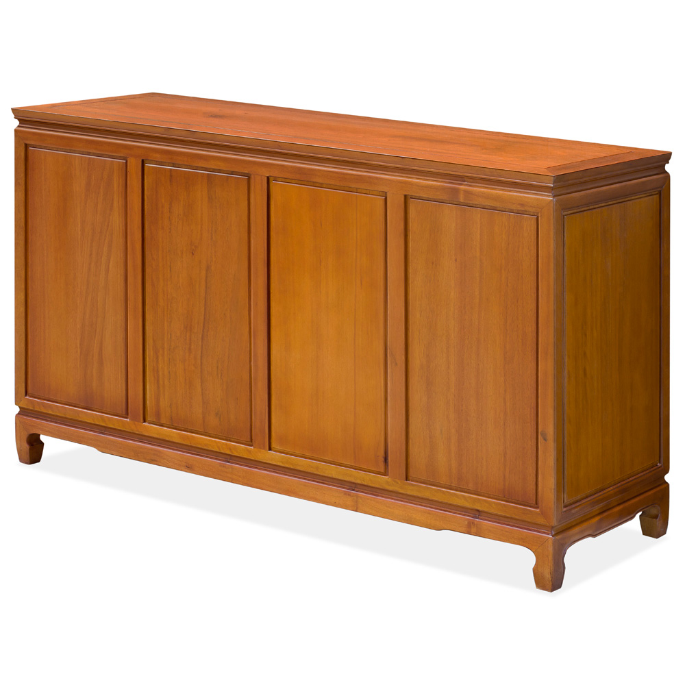 Natural Finish Rosewood Chinese Longevity Sideboard