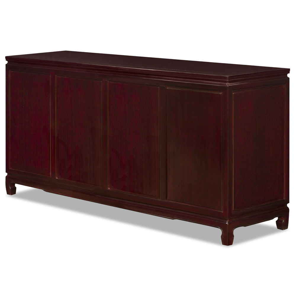 Grand Cherry Rosewood Four Season Flower Oriental Sideboard