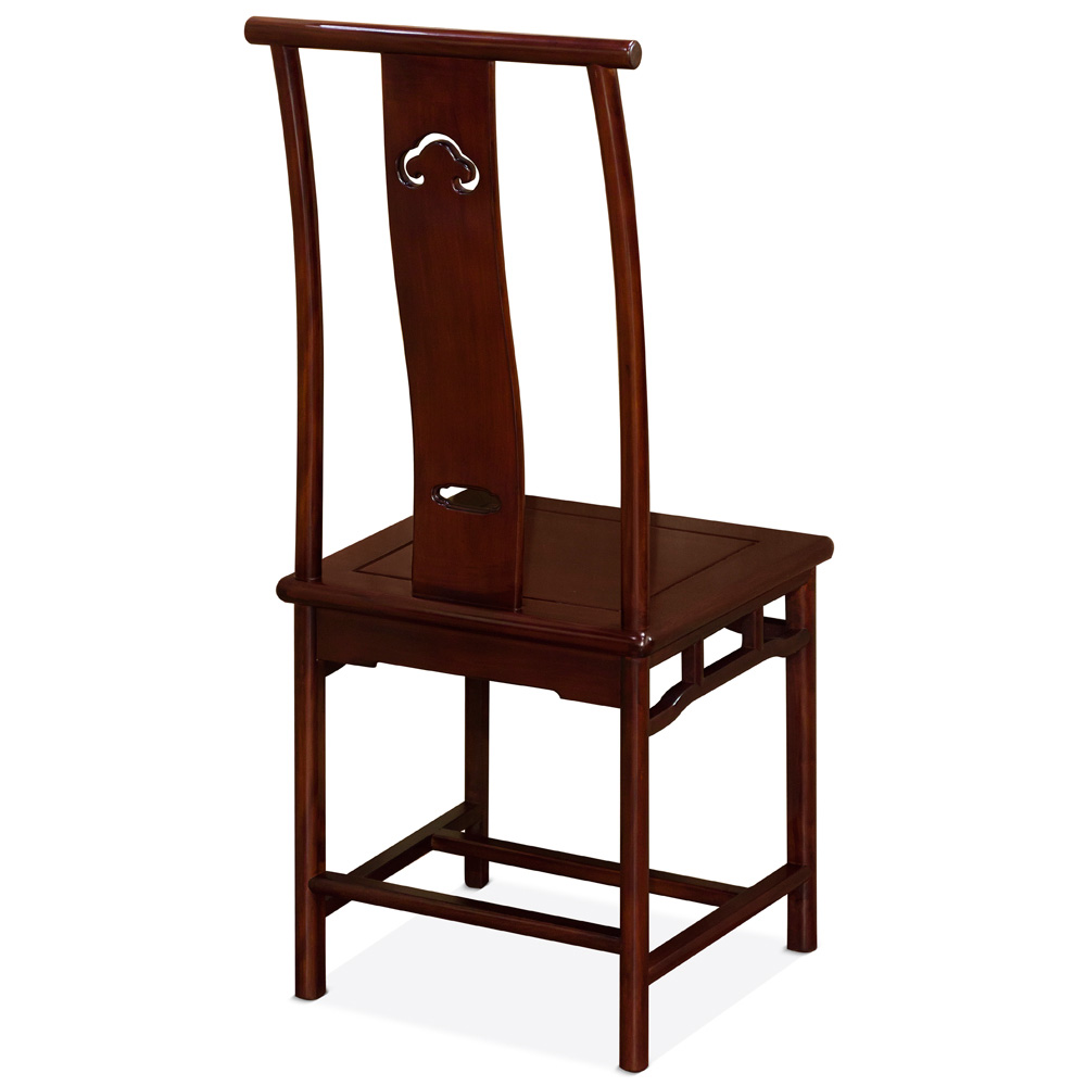 Mahogany Finish Rosewood Chinese Ming Chair