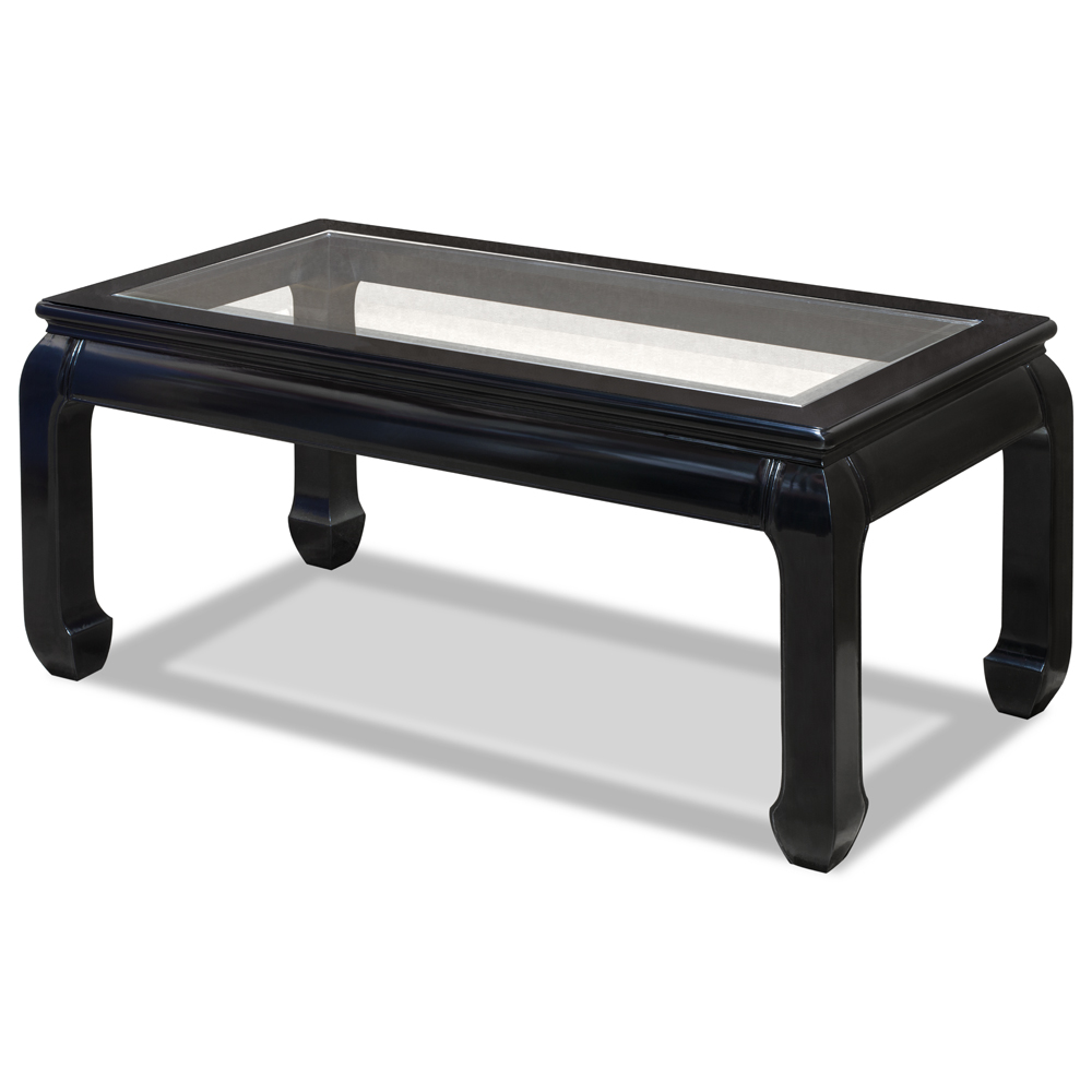 Black Rosewood Ming Rectangular Chinese Coffee Table