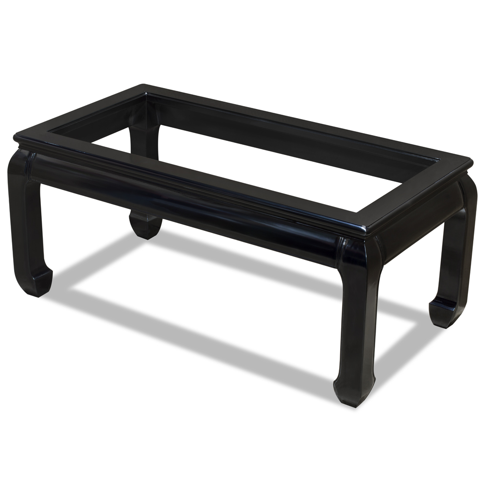 Black Rosewood Ming Rectangular Chinese Coffee Table