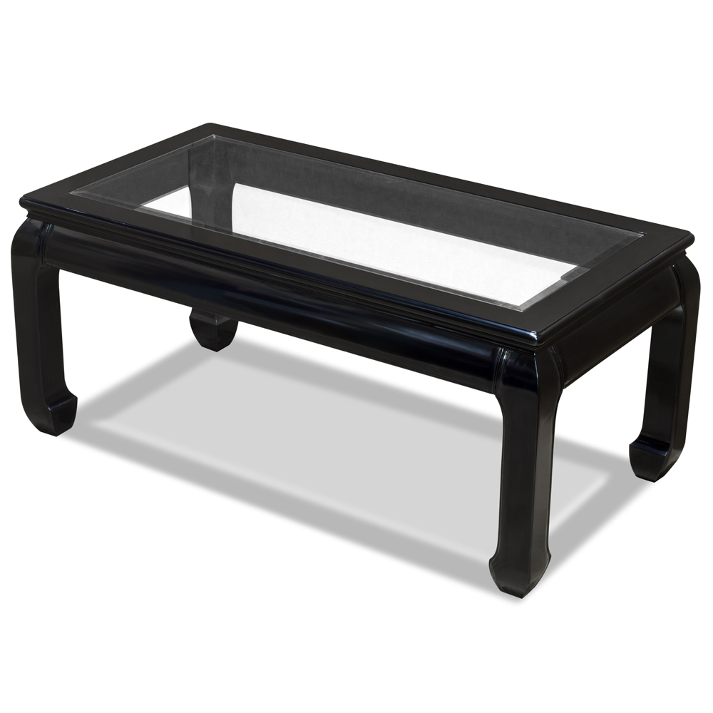 Black Rosewood Ming Rectangular Chinese Coffee Table