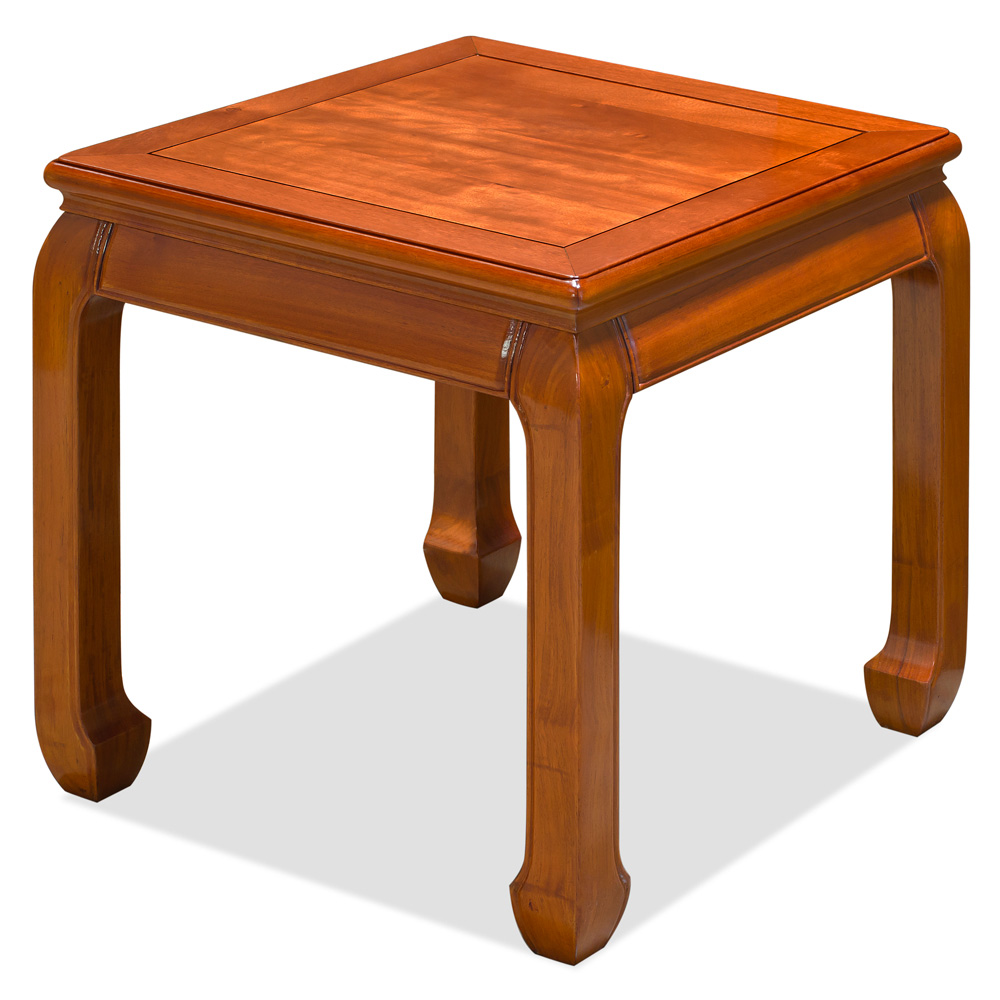 Natural Finish Rosewood Chinese Ming Side Table