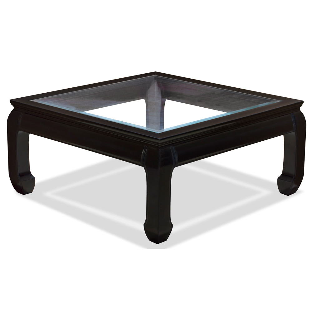 Black Rosewood Ming Square Chinese Coffee Table