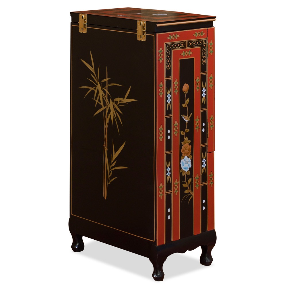 Tibetan Flower Jewelry Armoire