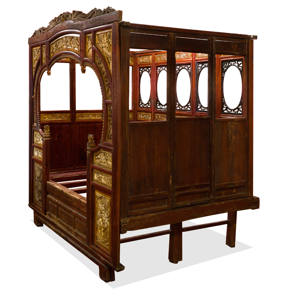 Antique Gu Fei Chinese Canopy Bed