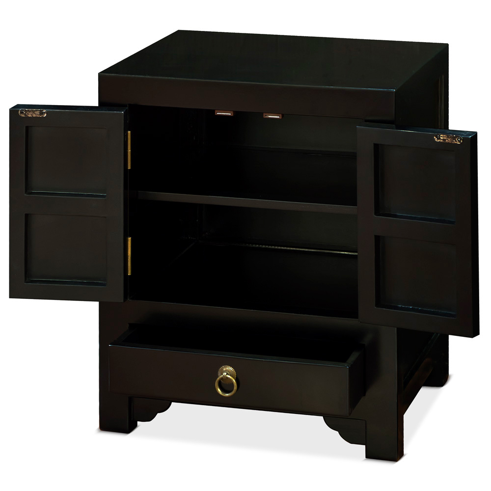 Black Elmwood Chinese Ming Cabinet