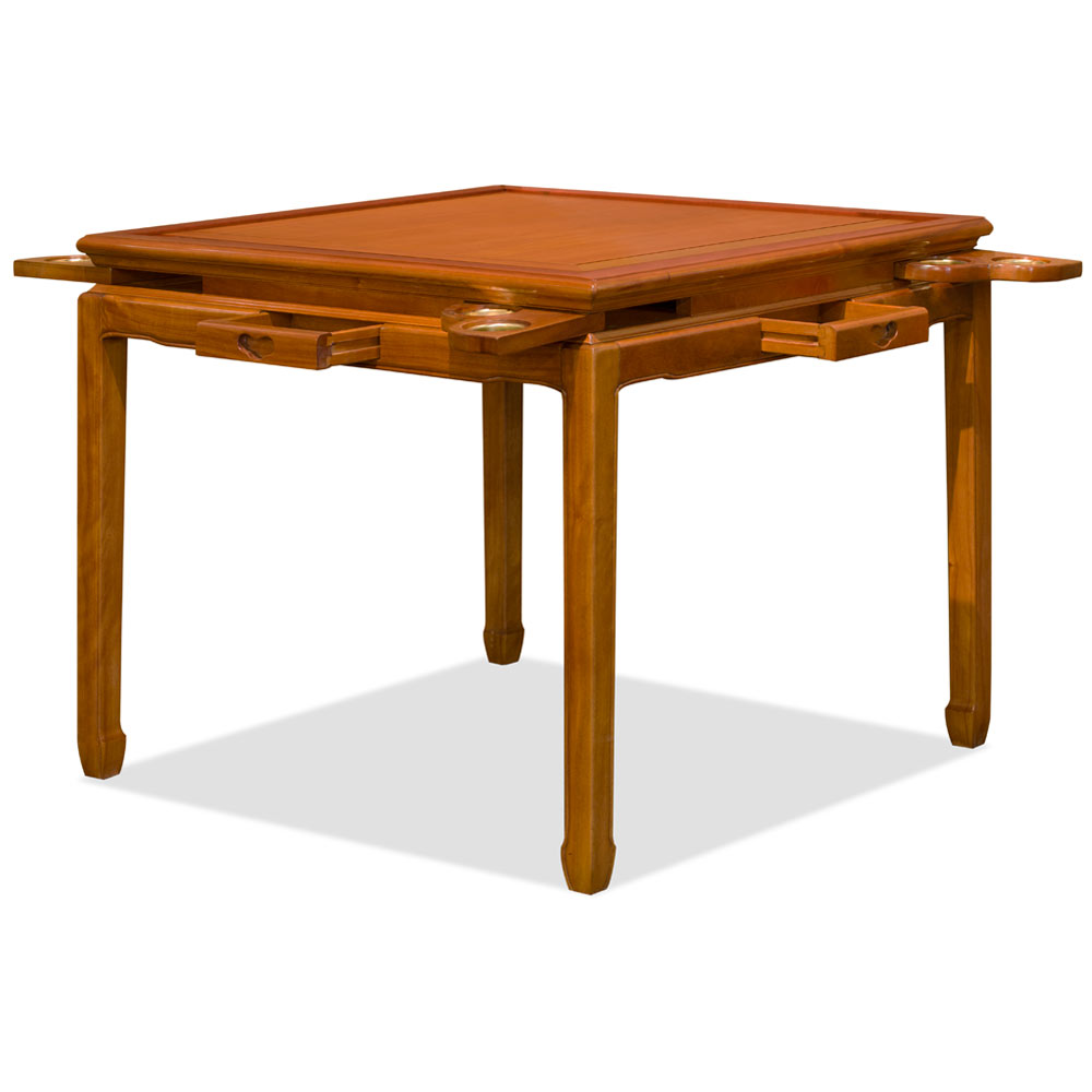 Natural Finish Rosewood Chinese Mahjong Table