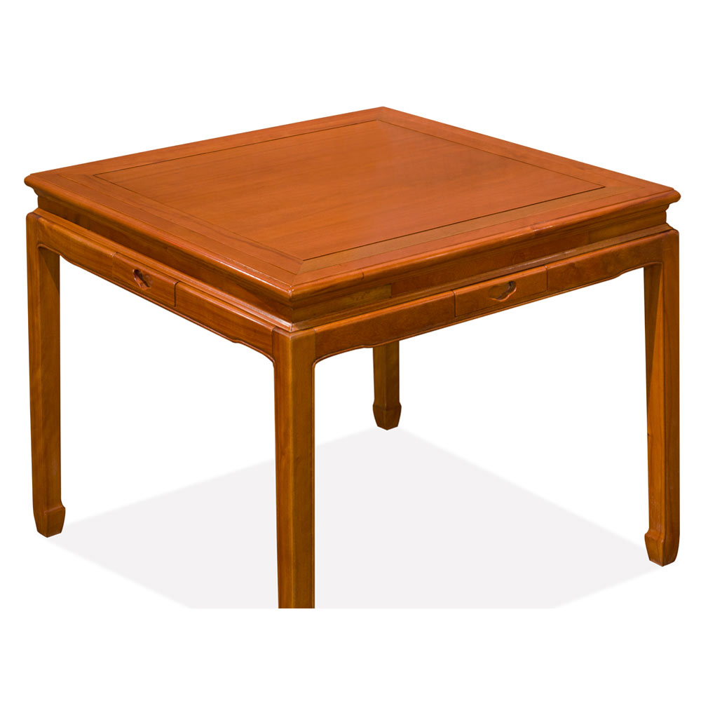 Natural Finish Rosewood Chinese Mahjong Table