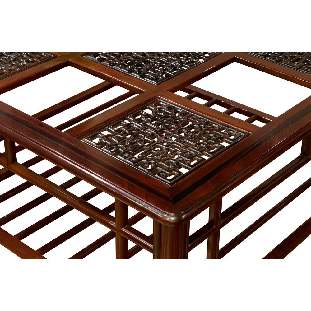 Red Ebony Ming Style Chinese Coffee Table