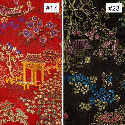 Chinese Courtyard Design (#17, #23) Monk Chair Cushion