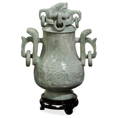 Oriental Jade Imperial Vase