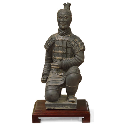 12 Inch Chinese Terracotta Kneeling Archer Warrior