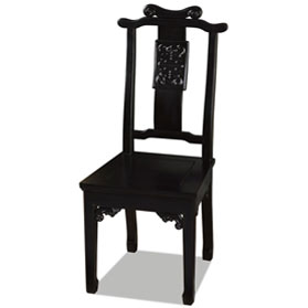 Black Elmwood Chinese Ming Longevity Chair