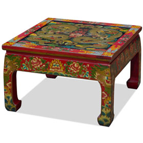 Imperial Dragon Motif Tibetan Coffee Table