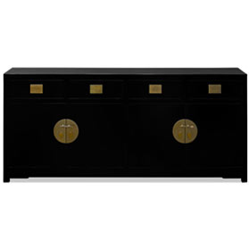 Black Elmwood Asian Zen Sideboard