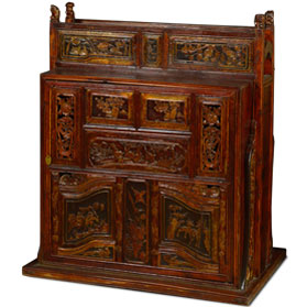 Vintage Elmwood Chinese Wedding Cabinet