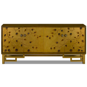 Hand Painted Gold Leaf Oriental Su Chow Sideboard