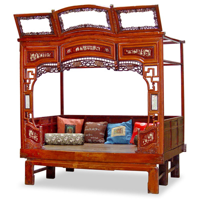 Antique Ci Xi Chinese Canopy Bed