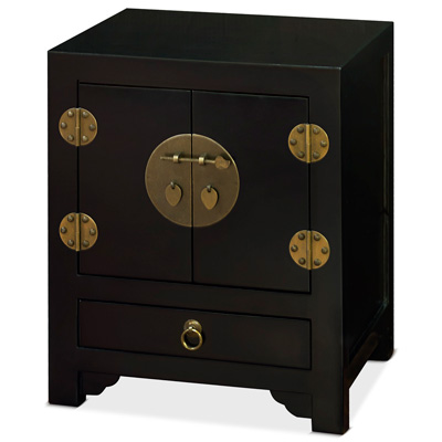 Black Elmwood Chinese Ming Cabinet